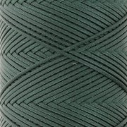 Hilo plano de poliéster encerado - Slam Cord para micro macramé 1 mm - Verde oscuro x100m