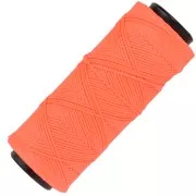 Hilo plano de poliéster encerado - Slam Cord para micro macramé 1 mm - Naranja fluorescente x100m