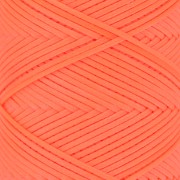 Hilo plano de poliéster encerado - Slam Cord para micro macramé 1 mm - Naranja fluorescente x100m