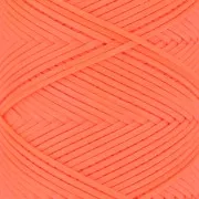 Hilo plano de poliéster encerado - Slam Cord para micro macramé 1 mm - Naranja fluorescente x100m
