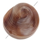 Cuenta de concha de resina 12 mm - Jaspeado Marrón claro - Marrón oscuro x5|raw }}