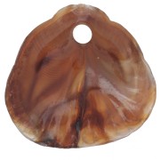 Lentejuelas conchas 17x18 mm resina opaca - Jaspeado Marrón claro - Marrón oscuro x4