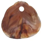 Lentejuelas conchas 17x18 mm resina opaca - Jaspeado Marrón claro - Marrón oscuro x4