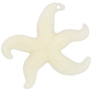 Colgante estrella de mar 39x46 mm en resina - Crudo x1|raw }}