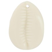 Colgante de resina Gauri 22x16 mm - Crudo x1