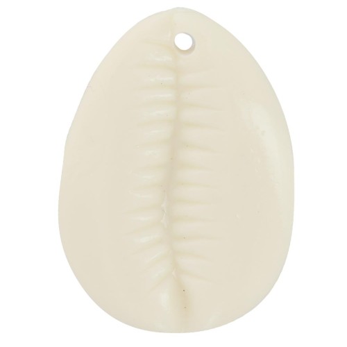 Colgante de resina Gauri 22x16 mm - Crudo x1