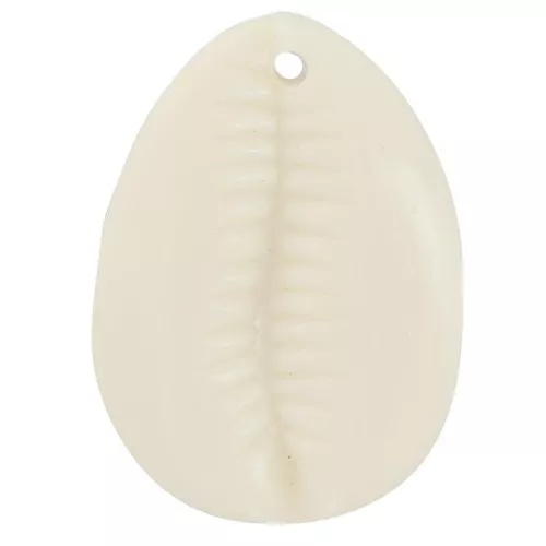 Colgante de resina Gauri 22x16 mm - Crudo x1