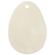 Colgante de resina Gauri 22x16 mm - Crudo x1