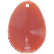Colgante de resina Gauri 22x16 mm - Rojo marrón x1