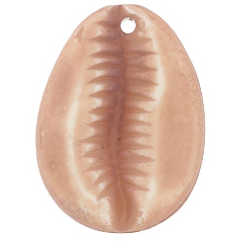 Colgante de resina Gauri 22x16 mm - Marrón claro x1