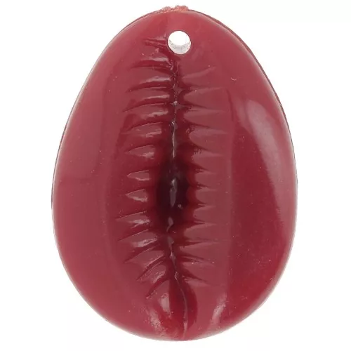 Colgante de resina Gauri 22x16 mm - Burdeos x1