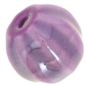Cuentas de cerámica calabaza 13 mm - Iridiscente morado x10|raw }}