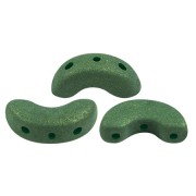 Cuentas de cristal Arcos® de Puca® 5x10 mm - Trendy Fern Green Mat x10g