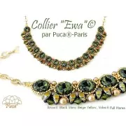 Cuentas de cristal Arcos® de Puca® 5x10 mm - Trendy Fern Green Mat x10g