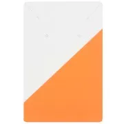 Lote de 10 tarjetas de joyería 9x6 cm - Motivo gráfico - Naranja - Blanco
