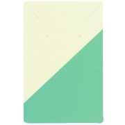 Paquete de 10 tarjetas de joyería 9x6 cm - Motivo gráfico - Verde claro - Verde|raw }}