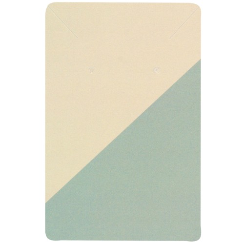 Lote de 10 tarjetas de joyería 9x6 cm - Motivo gráfico - Caqui - Oliva