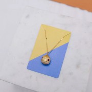 Lote de 10 tarjetas de joyería 9x6 cm - Motivo gráfico - Caqui - Oliva