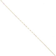 Cadena de malla fantasía y resina epoxi 1,5 mm - Acero inoxidable 304 Dorado - Rosa x1m|raw }}