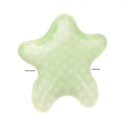 Cuentas de cerámica estrella de mar 12x11 mm - Verde pálido iridiscente x5|raw }}