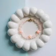 Cuentas de cerámica estrella de mar 12x11 mm - Rosa iridiscente x5