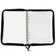Carpeta para guardar joyas 25x19 cm - Negra - Brillo transparente x1