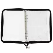 Carpeta para guardar joyas 25x19 cm - Negra - Brillo transparente x1