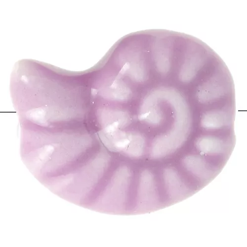 Cuentas de cerámica 15x12 mm - Violeta x5