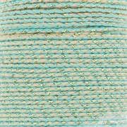 Cordón de algodón trenzado e hilo metálico 1,5 mm - Veraman - Arena - Dorado x1m|raw }}