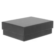 Boite écrin bijoux fantaisie pour parure 8.5x6.5x3 cm - Noir x1