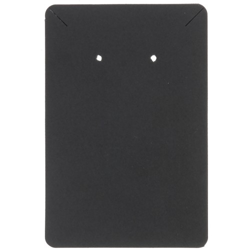 Lote de 30 tarjetas portajoyas 9x6 cm pendientes y collares - Negro