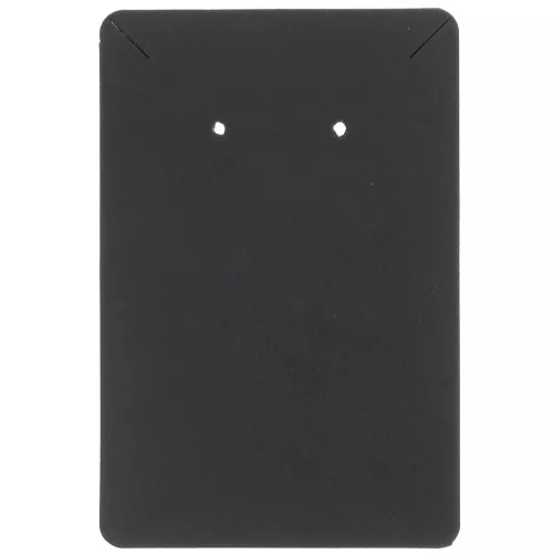 Lote de 30 tarjetas portajoyas 9x6 cm pendientes y collares - Negro