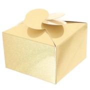 Caja regalo flor DIY - 8x8x5 cm - Dorado x1|raw }}