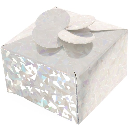 Caja regalo flor DIY - 8x8x5 cm - Holográfica x1