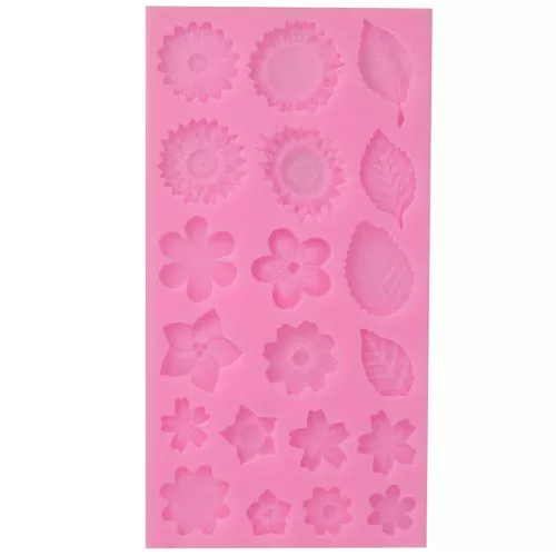 Molde de silicona para flores de 13 a 26 mm x1