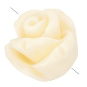 Cuentas semiperforadas flor sintética 8 mm - Crudo x4|raw }}