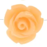 Melocotón - Cuentas flor sintética 10 mm - Peach Marble x4 Cuentas flor sintética 10 mm - Peach Marble x4