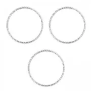 Aro decorativo 13mm Plata 925 x5