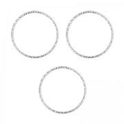 Anillos con efectos brillantes 10mm Plata 925 x10