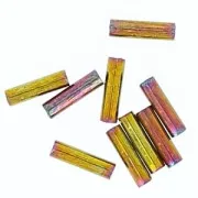 Cuentas Miyuki de 6 mm BGL-462 - Iris dorado metalizado x10 g
