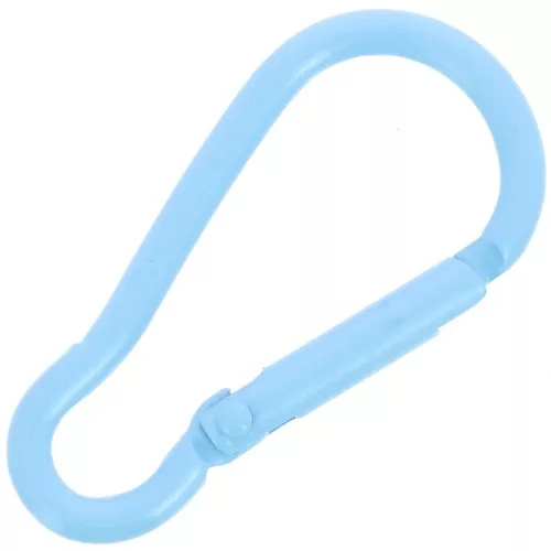 Cierre mosquetón de aluminio 46x22 mm - Azul claro x1