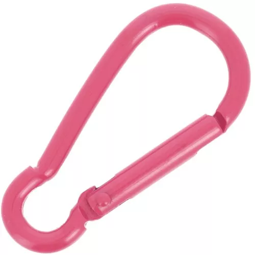 Cierre mosquetón aluminio 46x22 mm - Fucsia x1