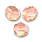 Facetadas 6 mm Rosalina/Peach  x25