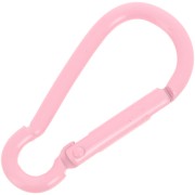 Cierre mosquetón aluminio 46x22 mm - Rosa claro x1|raw }}