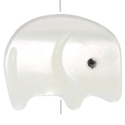Cuenta de nácar elefante 9x11 mm - Natural x1|raw }}