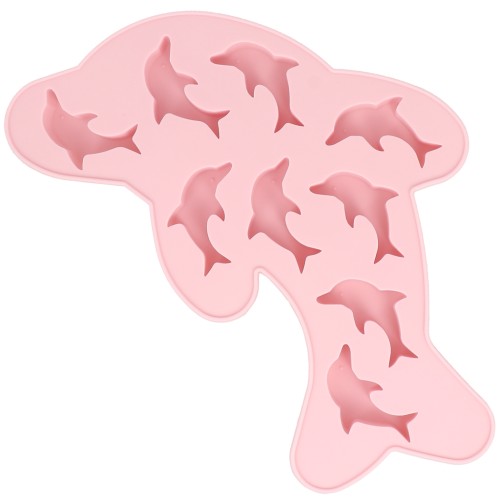 Molde de silicona para delfines 38x32 mm x1