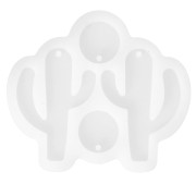 Molde de silicona para pendientes de cactus - Transparente x1