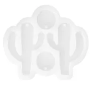Molde de silicona para pendientes de cactus - Transparente x1