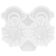 Molde de silicona para hacer colgantes de luna y solx1