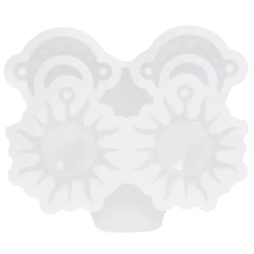 Molde de silicona para hacer colgantes de luna y solx1